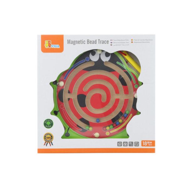 Viga Labirinto Magnetico In Legno Coccinella-image
