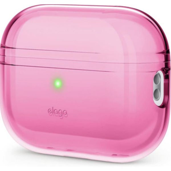 Elago Custodia Trasparente Per Airpods Pro 2 Rosa Caldo Neon-image