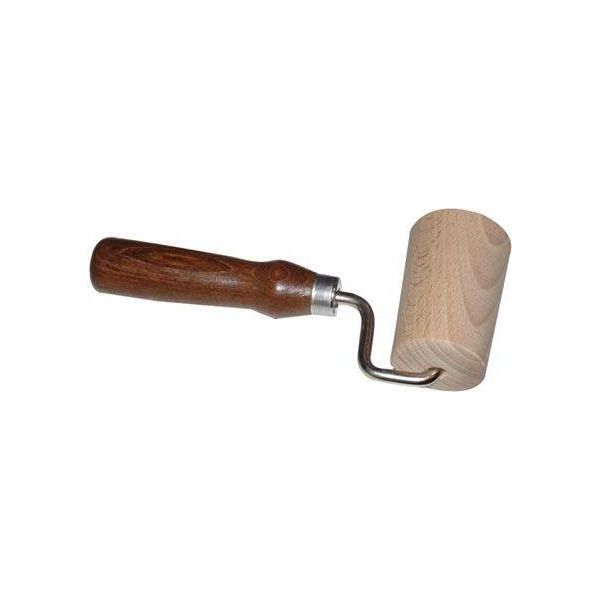 Rullo Per Pasta Con Una Sola Mano. Legno Da 7 Cm, Manico Scuro.-image