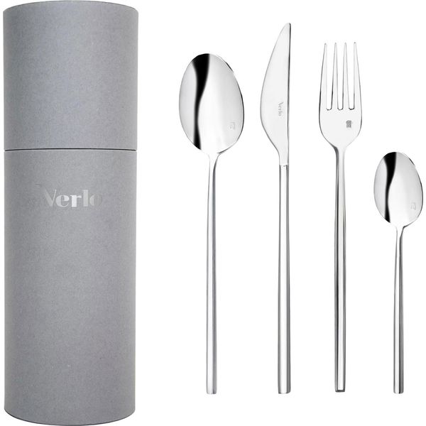 Set Di 24 Posate Kado Con Contenitore – Set Di Posate Di Alta Qualità In Acciaio Inossidabile, Design Elegante Per La Cucina E La Tavola-image