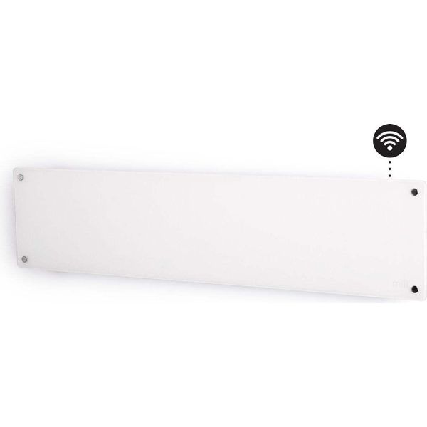 Riscaldatore A Pannello Mill Glass Wifi 800W, Bianco-image