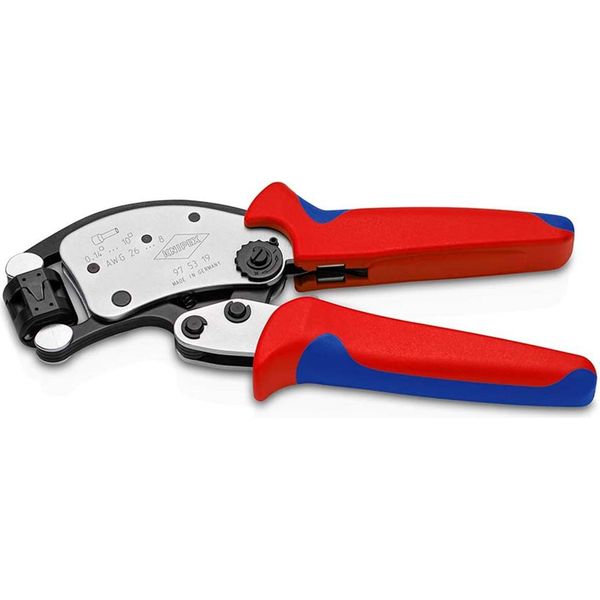 97 53 19 Sb Twistor® T Pinza Autoregolante Per Capicorda Con Testa Di Crimpatura Rotante Con Manicotti Multicomponente Cromati 200 Mm-image