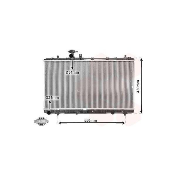 Van Wezel Radiatore Raffreddamento Motore 52002084 Per Fiat Sedici (Fy_)-image