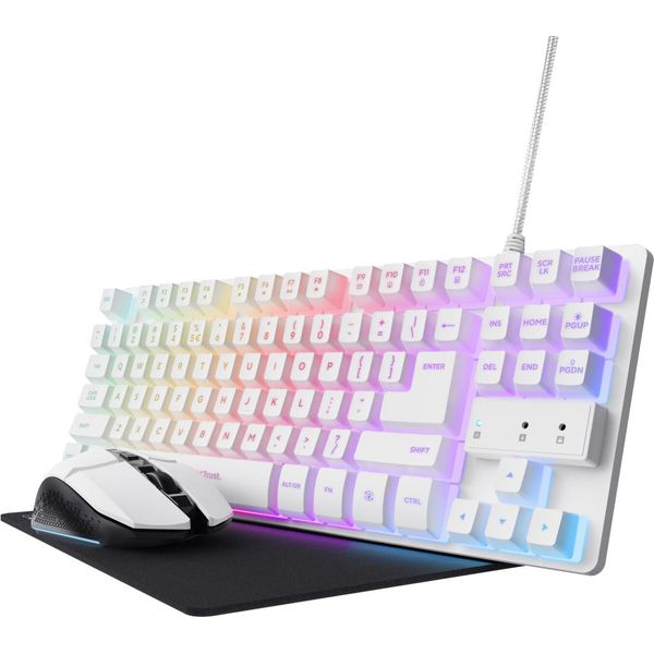 Trust Gxt 794W Tastiera Mouse Incluso Usb Qwerty Italiano Bianco-image