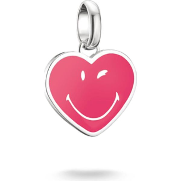 Thomas Sabo Smileyworld® Ciondolo A Forma Di Cuore Connect Argento-image