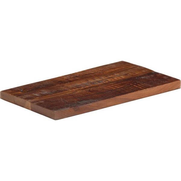 Vidaxl Piano Da Tavolo 40X30X3,8 Cm Rettangolare In Legno Massiccio Antico-image