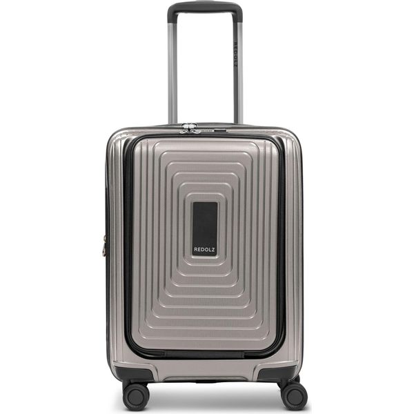 Redolz Carrello Con Scomparto Per Laptop Essentials 14 Trolley ( Exp. With Front Pocket ) Coffee Grey Metallic Grigio Talpa-image