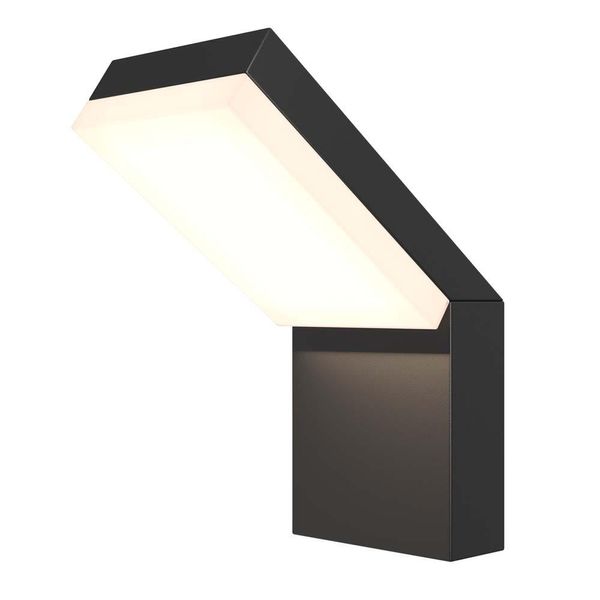 Applique A Led, Luce Per Esterni, Alluminio, Nero, H 22 Cm-image