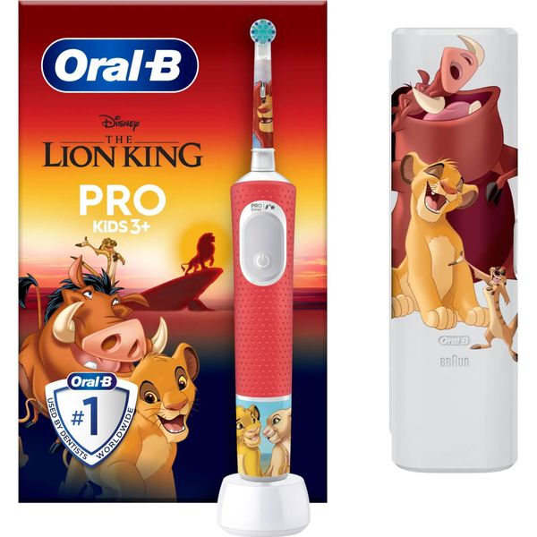 Oral-B D103.413.2KX Vitality Pro Kids 3+ Lion King + Tc Too-image