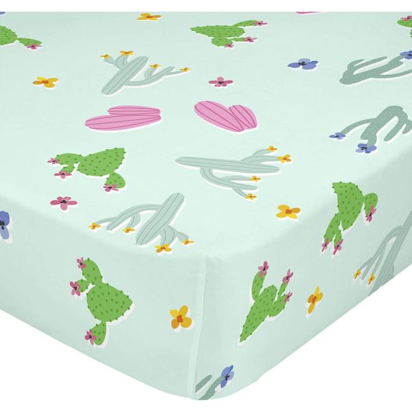 Lenzuolo A Pieghe Happyfriday Moshi Moshi Cute Llamas Colourful 90 X 200 X 32 Cm-image