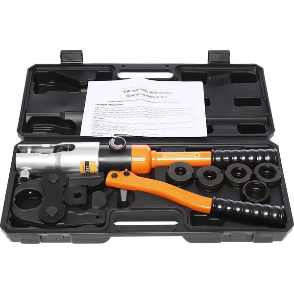 Utensile Idraulico Per La Pressatura Di Tubi Di Rame, Forza Di Pressatura 10T, Impugnatura Ergonomica, Set M-image