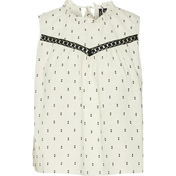 Vero Moda Lulu Dobby Camicetta Senza Maniche Beige M Donna Beige M-image