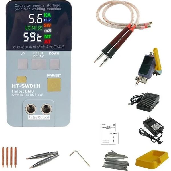 Saldatrice A Punti, 21 Kw Ad Alta Potenza, Compatibilità Alluminio-Nichel, HT-SW01H Pacchetto A, Spina Ue-image