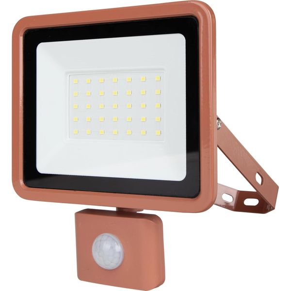 Rev Proiettore Led Eco+, Con Sensore, 30W, 6500K, 2550Lm, Bianco Freddo, IP44, Terracotta-image