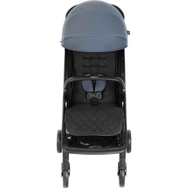 Passeggino Da Viaggio Graco Myavo™, Dalla Nascita Fino A Circa 4 Anni (Fino A 22 Kg), Leggero, A Chiusura Rapida, Indipendente Da Chiuso, Ampio Cestino Portaoggetti, Incluso Parapioggia, Blu, Stormy-image