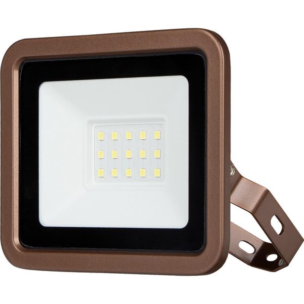 Rev Proiettore Led Eco+, 10W, 6500K, 800Lm, Bianco Freddo, IP65, Bronzo-image