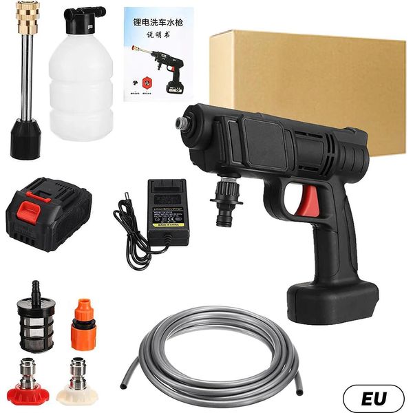 Idropulitrice A Batteria, Potenza 30BAR, Ugello Regolabile, 1 Batteria, Eu, Elettrica-image