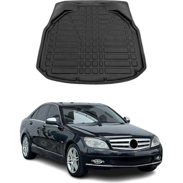 Rivestimento Del Bagagliaio Per Mercedes Classe C W204 2007-2014 Gomma Tpe-image
