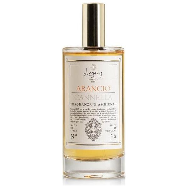 Logevy - Spray Per Ambienti - Arancio Cannella - 100 Ml - Note Agrumate E Speziate Di Arancia E Cannella-image