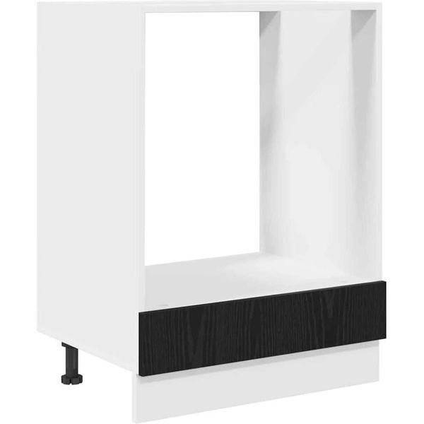Syfax™ Armadio Pensile Rovere Nero 60 X 46 X 81,5 Cm Legno Multistrato-image