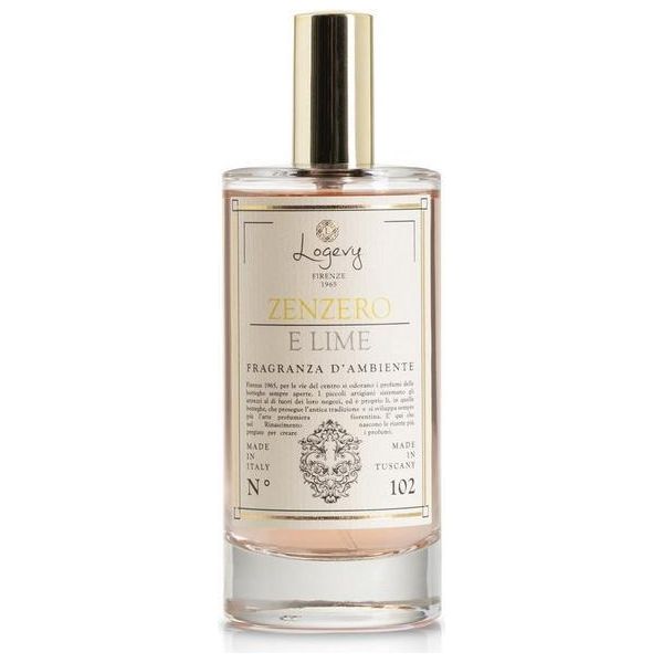 Logevy - Spray Per Ambienti - Zenzero E Lime - 100 Ml - Note Speziate Di Zenzero E Lime-image
