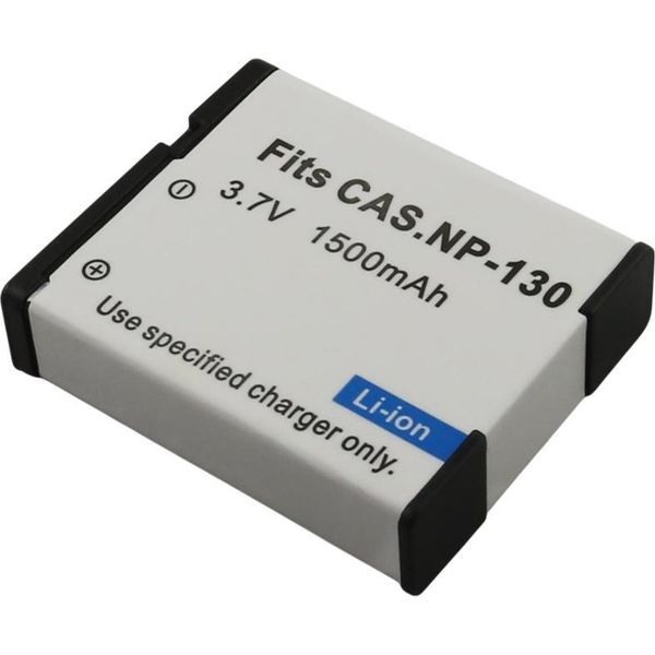 Avizar, Batteria Per Fotocamera Casio NP-130 Agli Ioni Di Litio 3,7V 1500Mah, Bianco-image