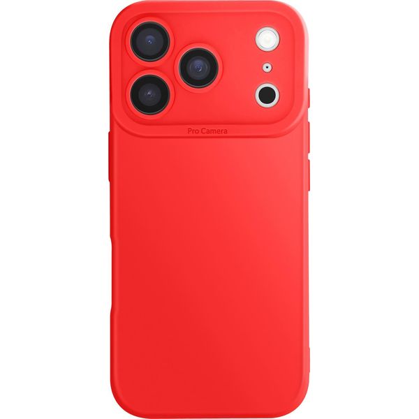 Avizar, Custodia Per Iphone 17 Pro In Morbido Silicone Con Protezione Della Fotocamera, Rosso-image