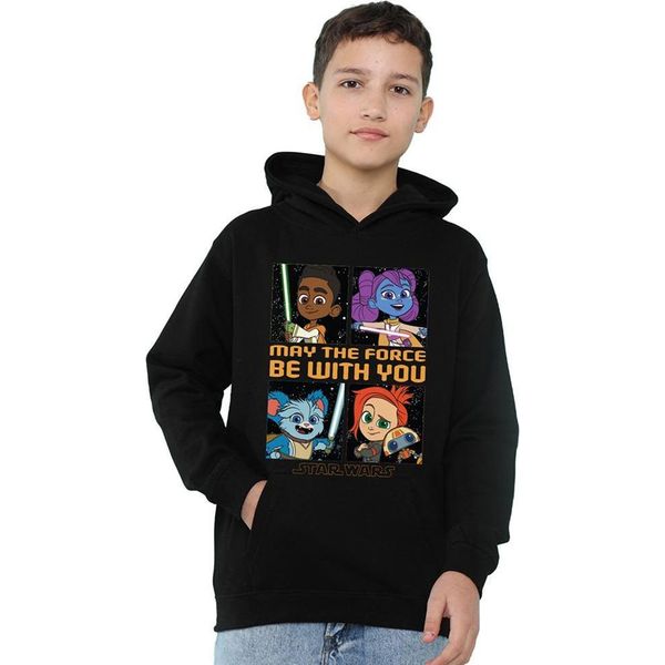 Star Wars: Giovani Avventure Jedi - "Tra Le Stelle"" Kapuzenpullover Per Bambini TV24804 (152-158) (Schwarz)"-image