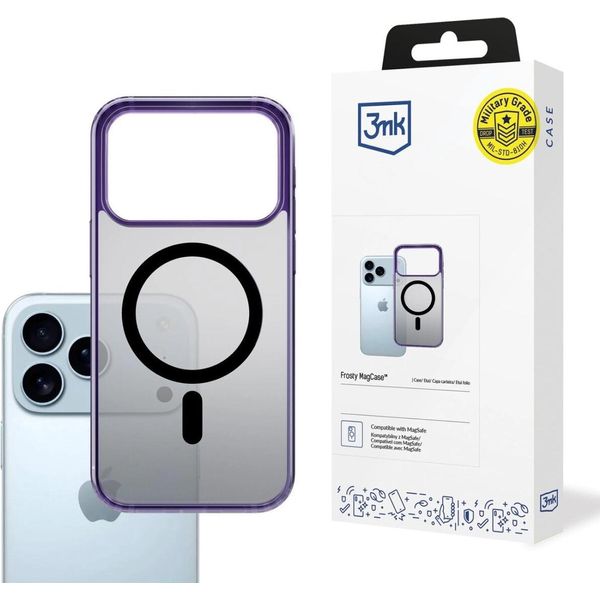 3Mk Frosty Magcase Custodia Per Cellulare Con Anello Magnetico Custodia Protettiva Compatibile Con Iphone 17 Air Purple-image