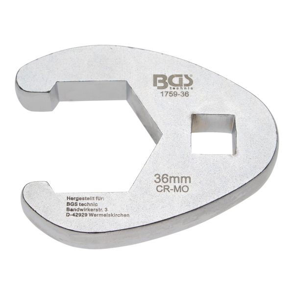 BGS HahnenfußSchlüSsel Antrieb Innenvierkant 12,5 Mm (1/2") SW 36 Mm ; BGS Technic (1759-36)-image