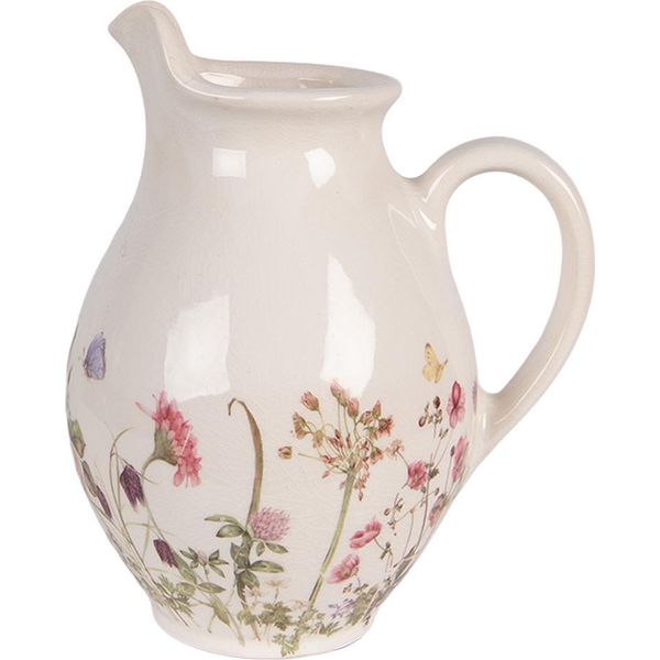 Clayre & Eef Brocca Decorativa 16X12X19 Cm Ceramica Beige-image