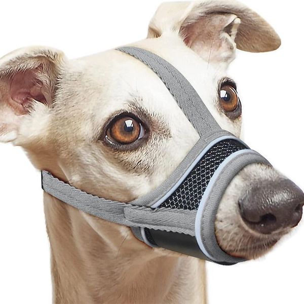 Inf Museruola Riflettente Per Cani - Rete Traspirante Regolabile In Nylon Morbido L-image