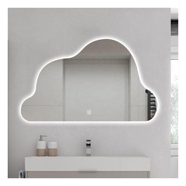 Specchio Da Bagno FenomÉ Valencia "Wolk"" - Illuminazione A Led E Riscaldamento Dello Specchio - Larghezza 100 Cm"-image