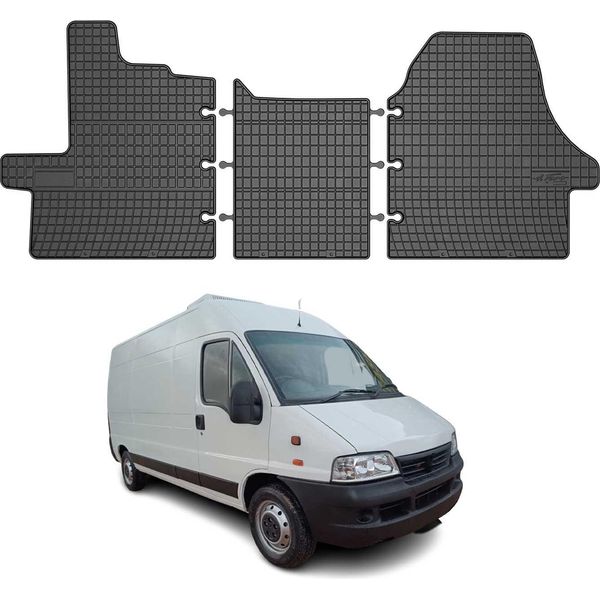 2006-2011 Fiat Ducato FußMatten Tpe Schwarz 3 Tlg-image