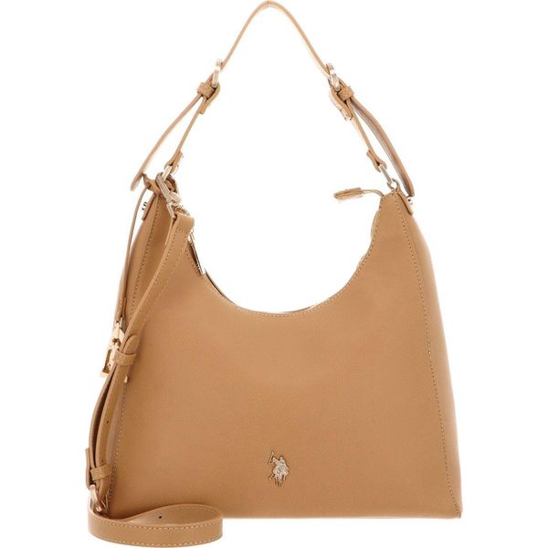 U.S. Polo Assn. Borsa A Tracolla Borsetta Jones Hobo Bag Biscuit Marrone Chiaro-image