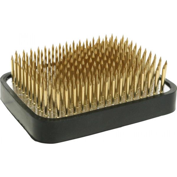 Spina Rettangolare In Ottone Argentato 70×50 Mm Per Fiori Ikebana Di Lunga Durata-image