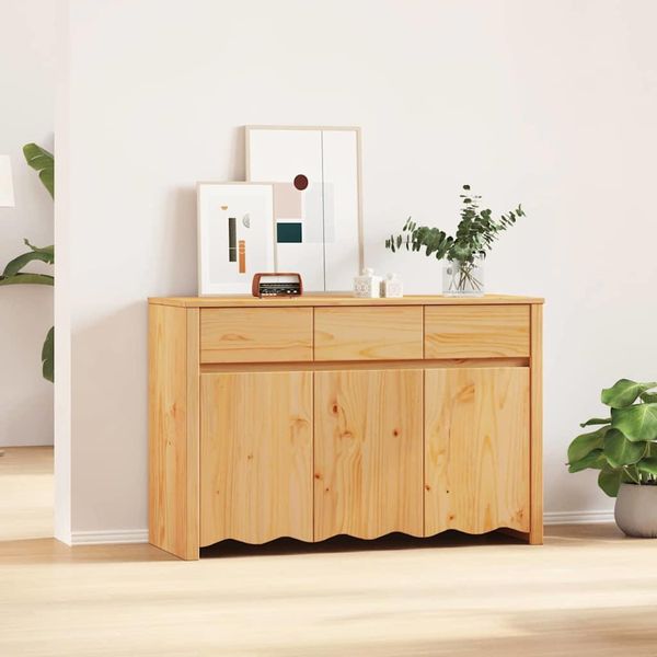 Maison Exclusive - Credenza Drammen Rovere 114 X 43 X 75,5 Cm Legno Massello Di Pino-image