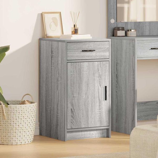 Vidaxl Credenza Grigio Sonoma 40 X 40,5 X 75 Cm Materiale A Base Di Legno-image