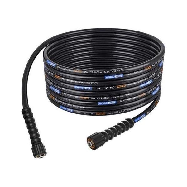 5 M Di Tubo Flessibile Ad Alta Pressione Smooth Con Superficie Liscia M22 - Attacco M22 Per Karcher Hd, Hds E Kranzle DN6-image
