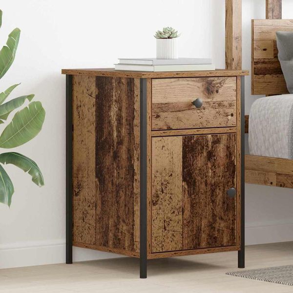 Maison Exclusive - Comodino Con Cassetti Legno Antico 40 X 42 X 60 Cm Materiale Ligneo-image