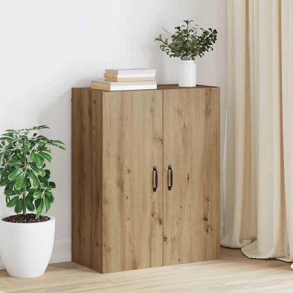 Vidaxl Armadio A Muro Artisan In Rovere 69,5 X 34 X 90 Cm Materiale A Base Di Legno-image