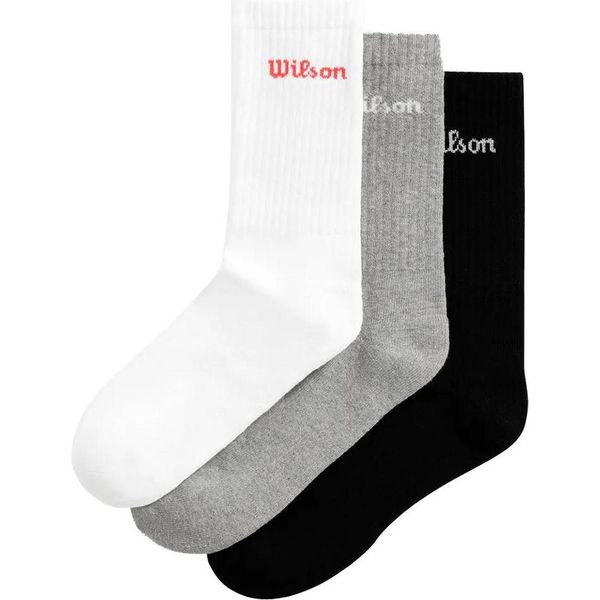 Calzini Wilson Con Logo 3 Unità Grigio Eu 38-42 Uomo,Donna Grigio Eu 38-42-image