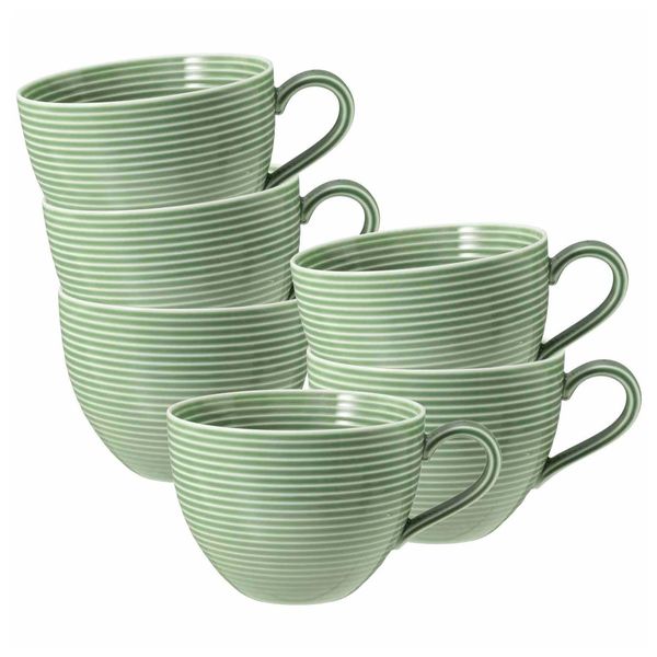 Seltmann Weiden Milchkaffeetassen Beat Color Glaze 0,35 L 6Er Set-image