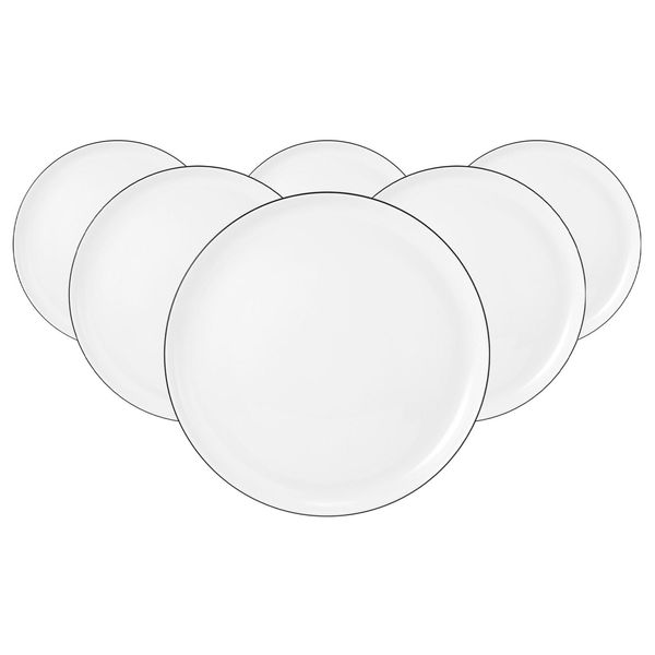 Seltmann Weiden Speiseteller Lido Black Line ø 26 Cm 6Er Set-image