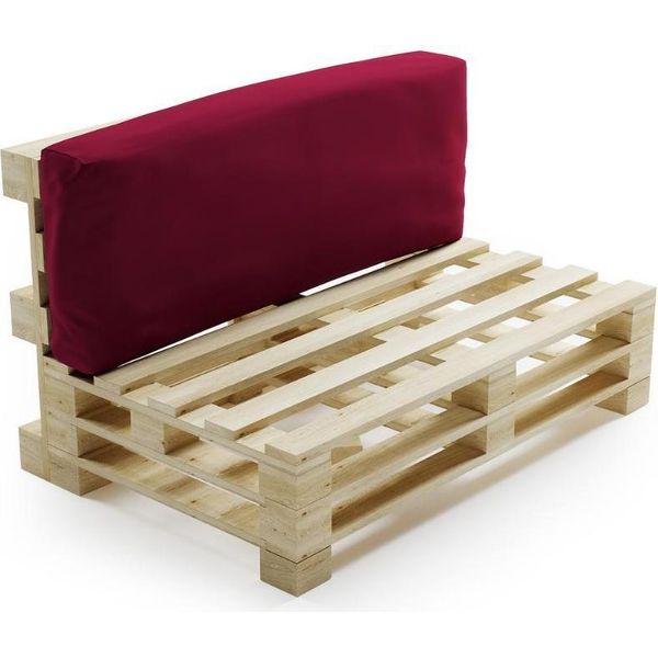 Schienale Cuscino Sfoderabile Per Pallet In Poliestere Bananair 120X40Cm Rosso-image