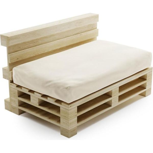 Seduta Cuscino Sfoderabile Per Pallet In Poliestere Bananair 120X80Cm Beige-image