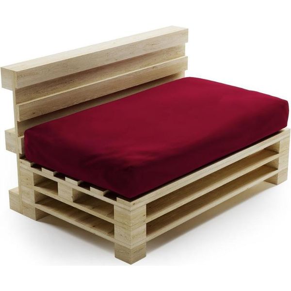 Seduta Cuscino Sfoderabile Per Pallet In Poliestere Bananair 120X80Cm Rosso-image