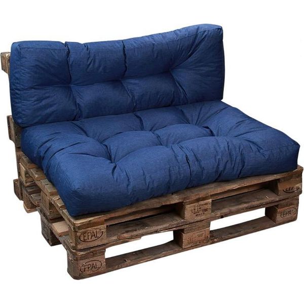 Cuscini Per Pallet In Poliestere Bananair 120X80X15 Cm Blu-image