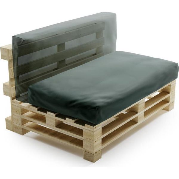 Cuscino Sfoderabile Per Pallet In Poliestere Bananair 120X60 Cm Grigio Scuro-image