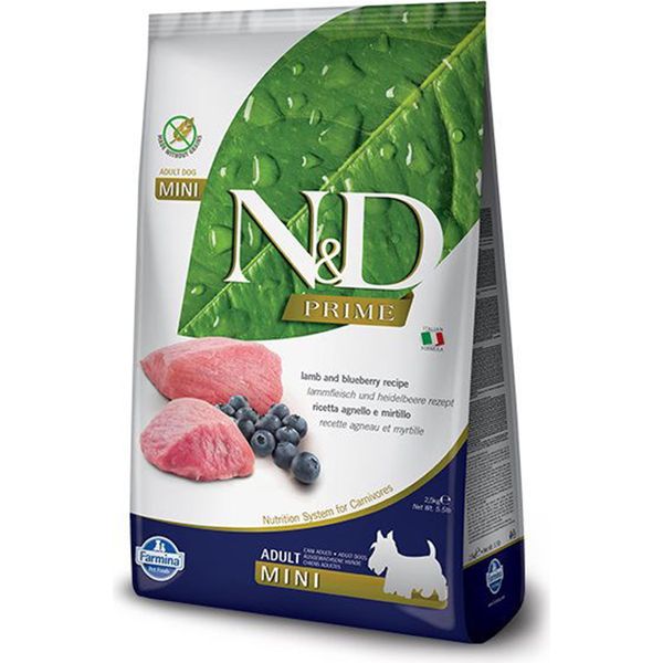 N&D Prime Dog Adult Mini Lamb & Blueberry Varianti 7 Kg-image